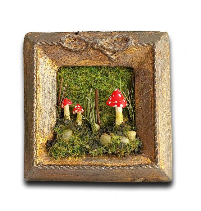 Cadre miniature Champignons 